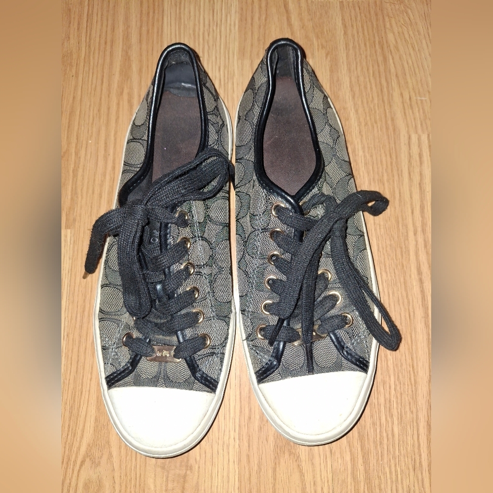 Coach C Logo Sneakers Signature Canvas Shoes